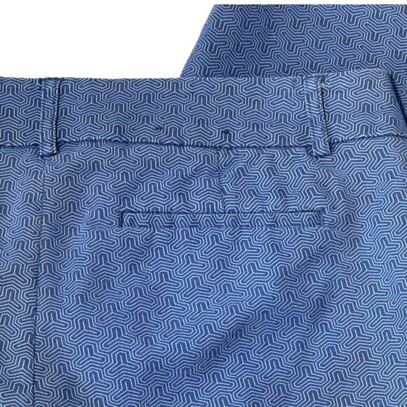 Hilary Radley Stretch Slim Leg Crop Pants in Blue Women's Size 8 - Picture 7 of 9